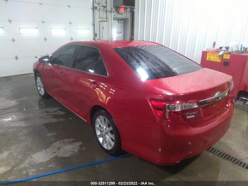 2013 TOYOTA CAMRY HYBRID XLE 4T1BD1FK8DU071663