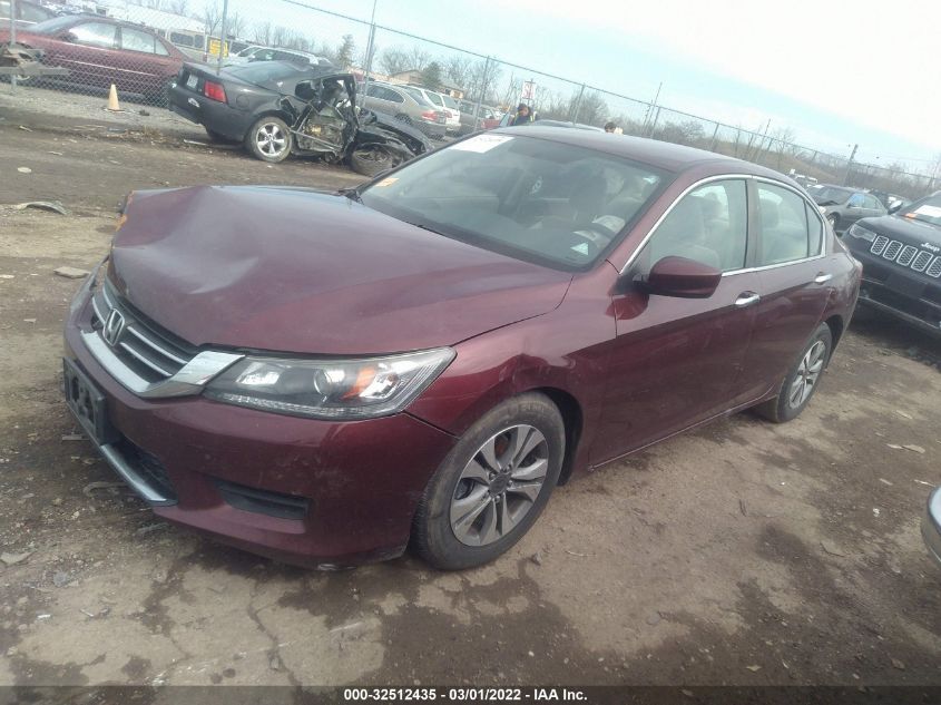 2013 HONDA ACCORD SDN LX 1HGCR2F34DA276909