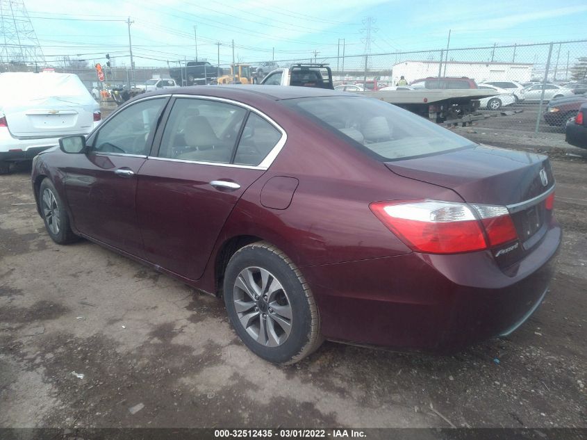 2013 HONDA ACCORD SDN LX 1HGCR2F34DA276909
