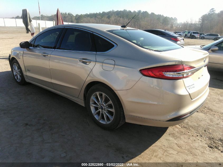 2017 FORD FUSION ENERGI SE 3FA6P0PU4HR320163