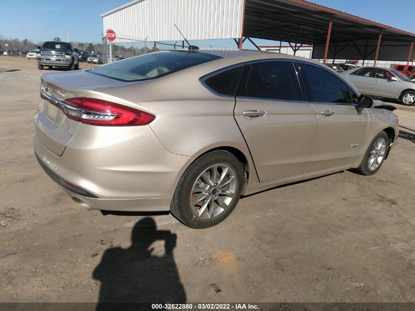 2017 FORD FUSION ENERGI SE 3FA6P0PU4HR320163