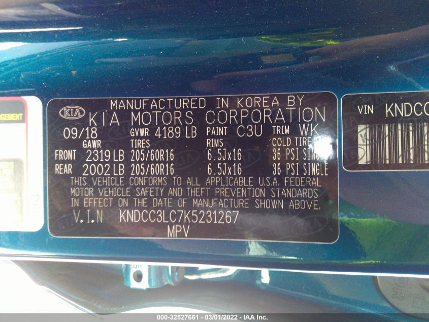 2019 KIA NIRO EX KNDCC3LC7K5231267