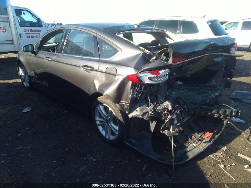 2018 FORD FUSION HYBRID SE 3FA6P0LU1JR151912