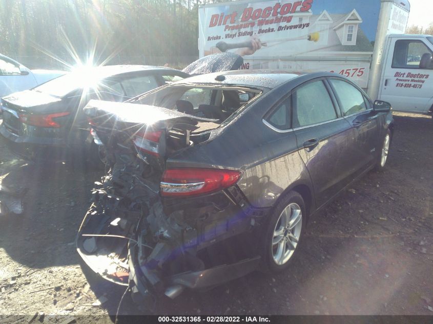 2018 FORD FUSION HYBRID SE 3FA6P0LU1JR151912