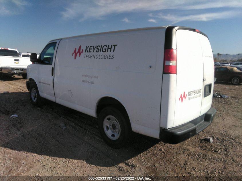 2013 CHEVROLET EXPRESS CARGO VAN 1GCWGFCA2D1136577