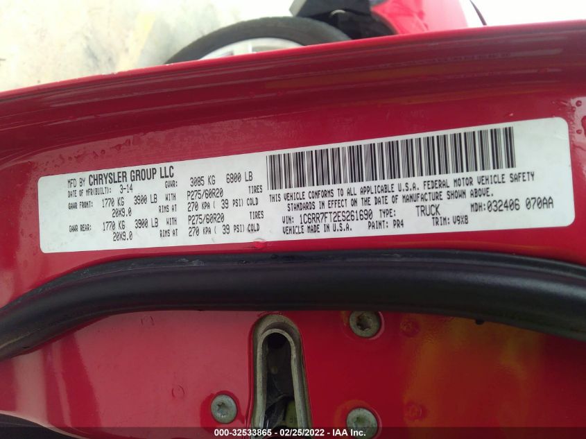 2014 RAM 1500 EXPRESS 1C6RR7FT2ES261690