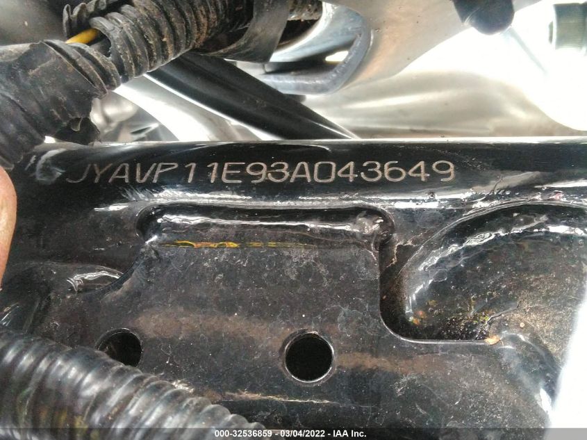 2003 YAMAHA XVS1100 A JYAVP11E93A043649