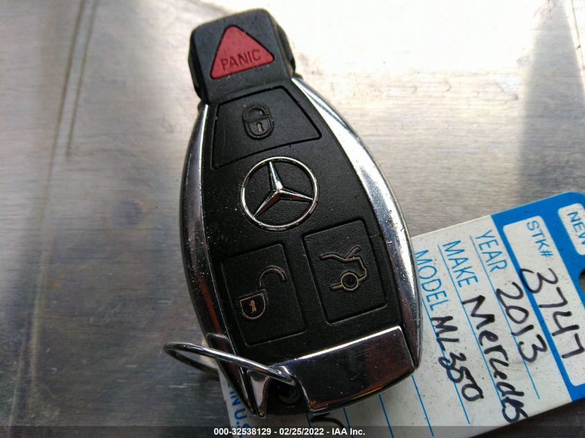2013 MERCEDES-BENZ M-CLASS ML 350 4JGDA5JB9DA259139