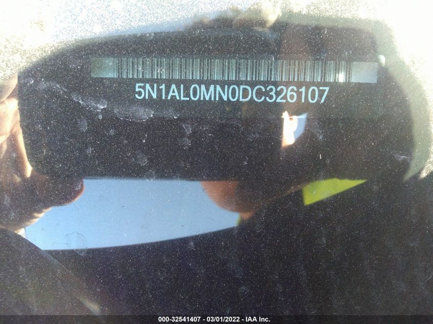 2013 INFINITI JX 5N1AL0MN0DC326107
