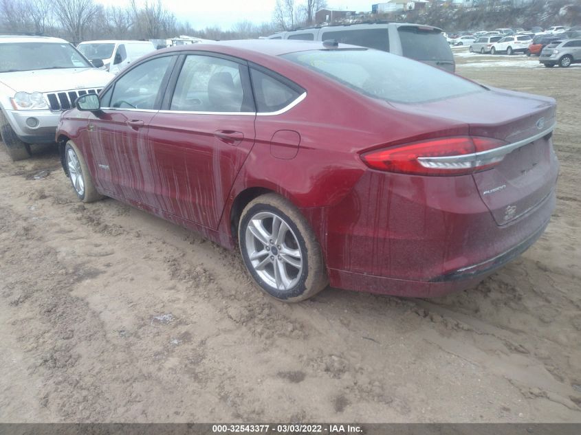 2018 FORD FUSION HYBRID SE 3FA6P0LU4JR209026