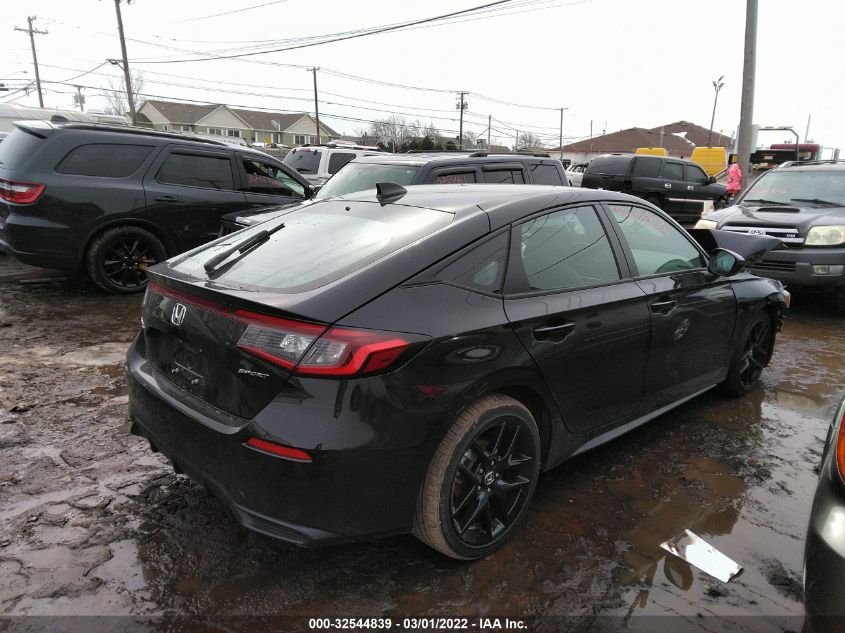 2022 HONDA CIVIC HATCHBACK SPORT 19XFL2H89NE006529
