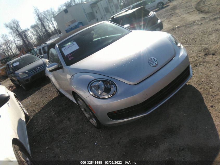 2014 VOLKSWAGEN BEETLE CONVERTIBLE 1.8T W/SOUND/NAV 3VW517AT7EM816094