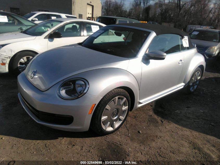 2014 VOLKSWAGEN BEETLE CONVERTIBLE 1.8T W/SOUND/NAV 3VW517AT7EM816094