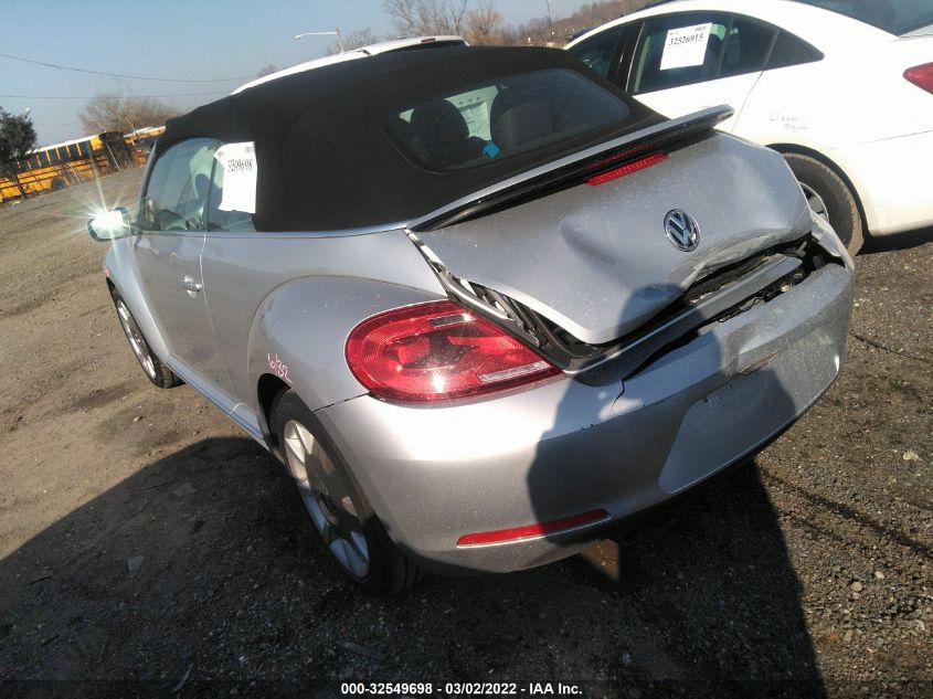 2014 VOLKSWAGEN BEETLE CONVERTIBLE 1.8T W/SOUND/NAV 3VW517AT7EM816094