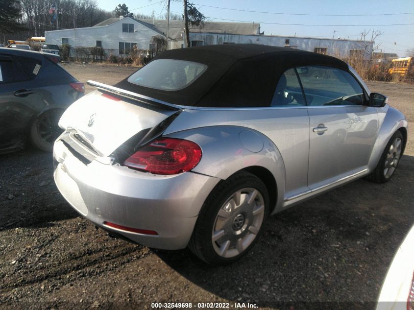 2014 VOLKSWAGEN BEETLE CONVERTIBLE 1.8T W/SOUND/NAV 3VW517AT7EM816094