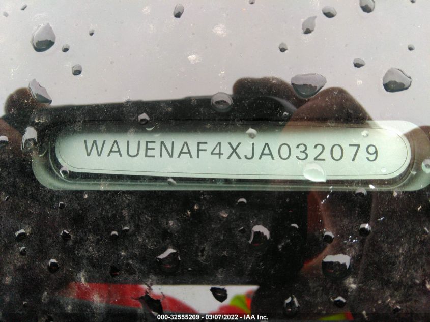 2018 AUDI A4 PREMIUM PLUS WAUENAF4XJA032079