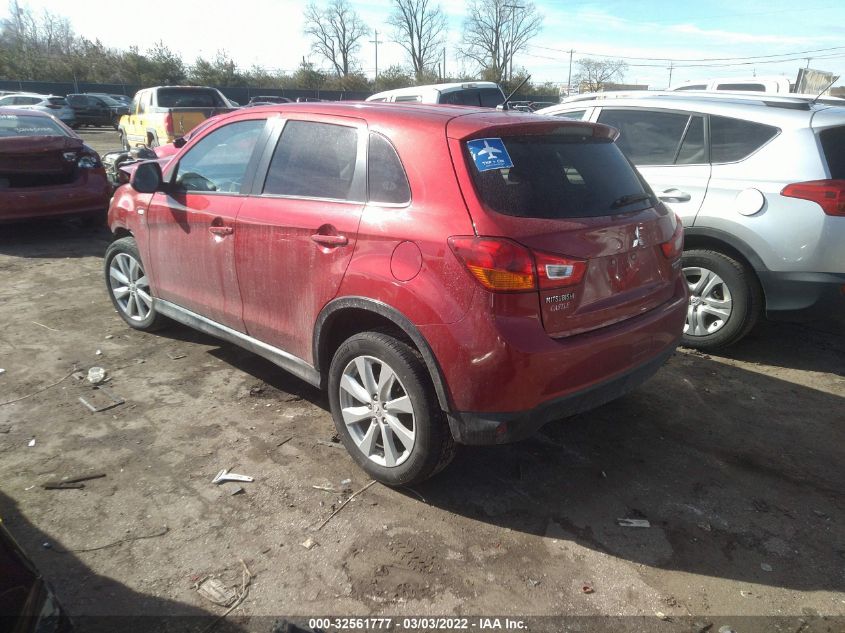 2014 MITSUBISHI OUTLANDER SPORT ES 4A4AP3AU6EE025538