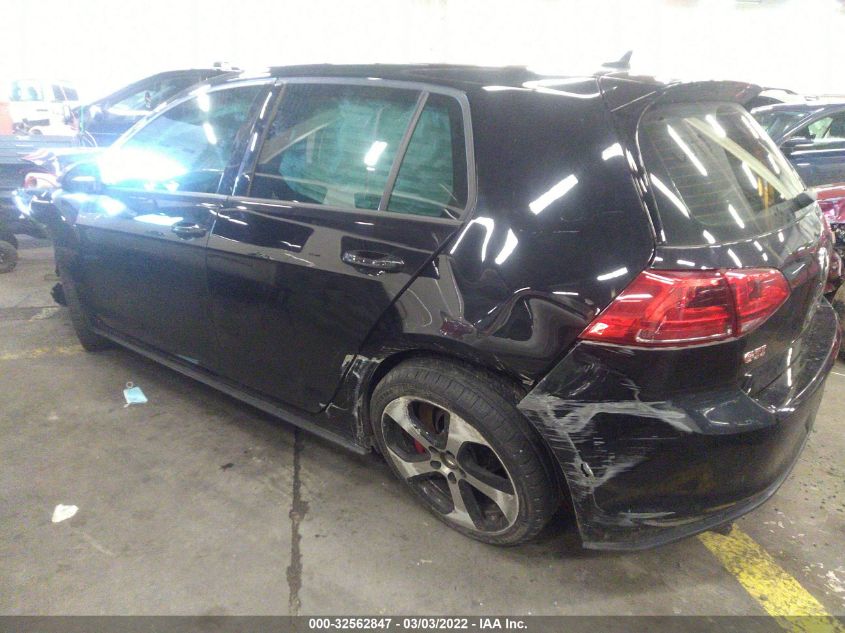 2016 VOLKSWAGEN GOLF GTI AUTOBAHN W 3VW447AUXGM059805