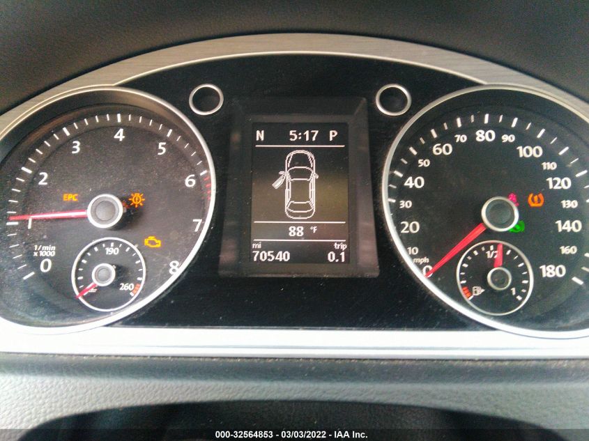 2013 VOLKSWAGEN CC R-LINE WVWBP7AN4DE564315