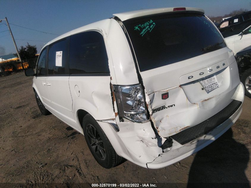 2017 DODGE GRAND CARAVAN SE PLUS 2C4RDGBG7HR655580