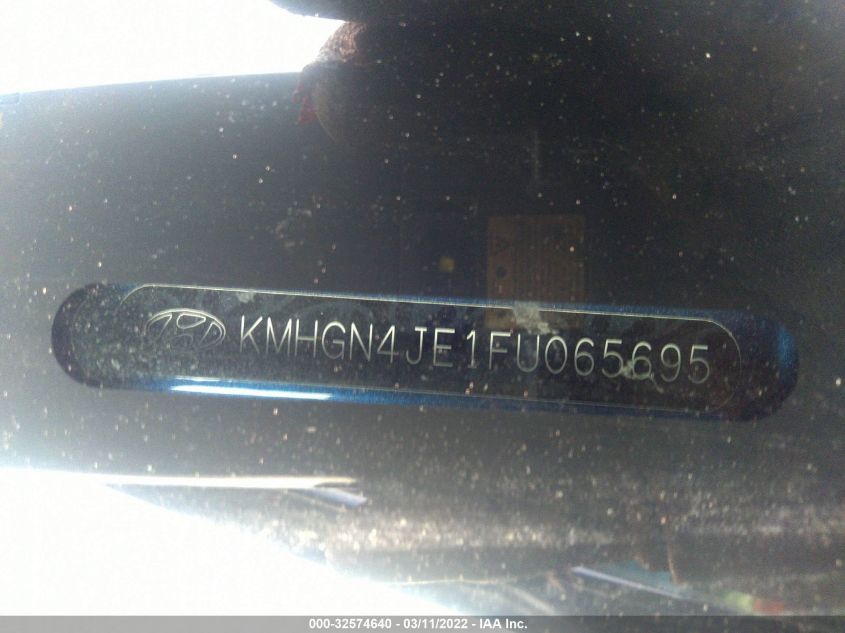2015 HYUNDAI GENESIS 3.8L KMHGN4JE1FU065695