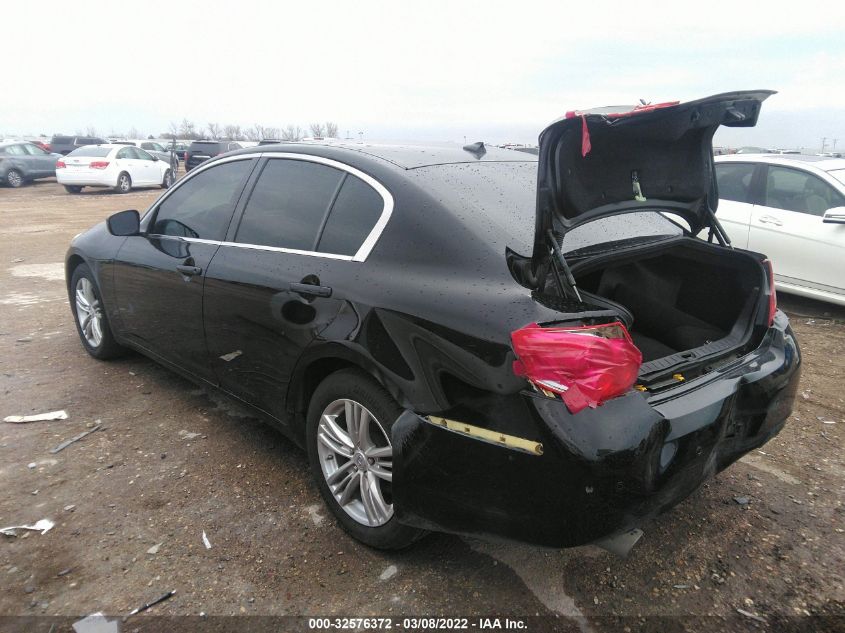 2013 INFINITI G37 SEDAN X JN1CV6AR5DM750509