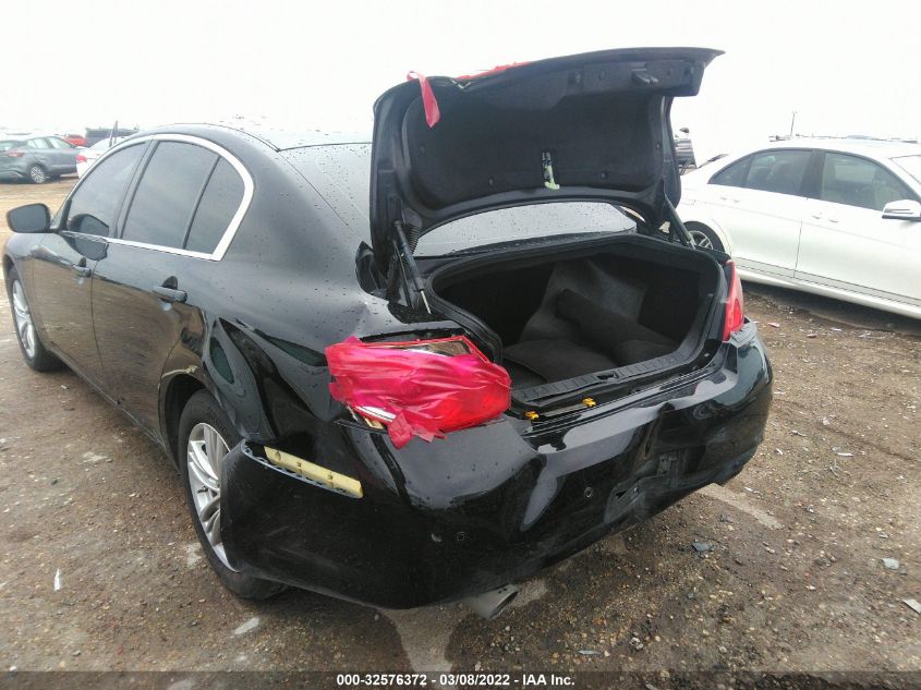 2013 INFINITI G37 SEDAN X JN1CV6AR5DM750509