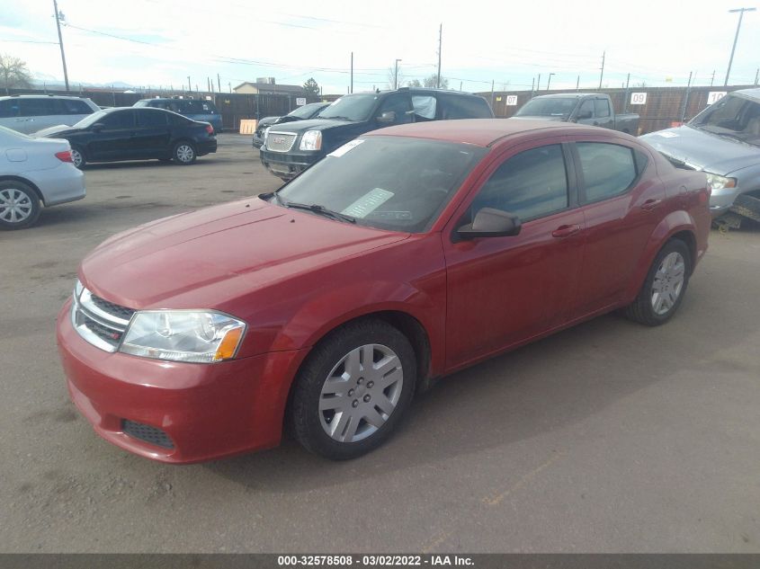 2014 DODGE AVENGER SE 1C3CDZAB1EN147528
