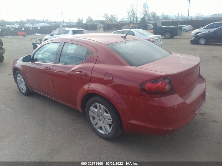2014 DODGE AVENGER SE 1C3CDZAB1EN147528