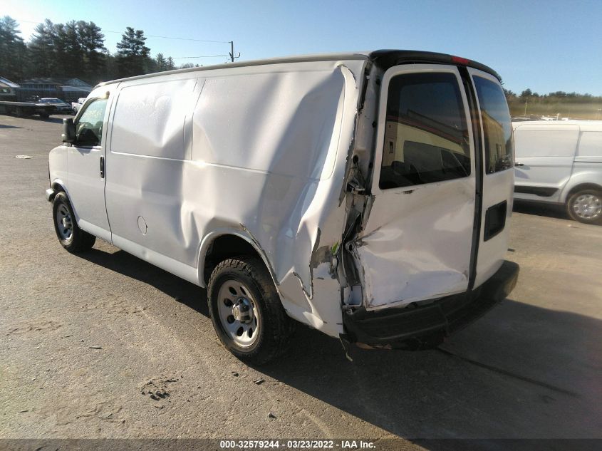 2013 CHEVROLET EXPRESS CARGO VAN 1GCSGAF43D1121996