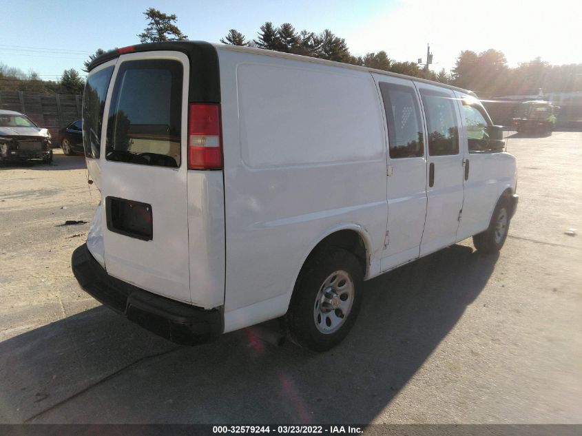 2013 CHEVROLET EXPRESS CARGO VAN 1GCSGAF43D1121996