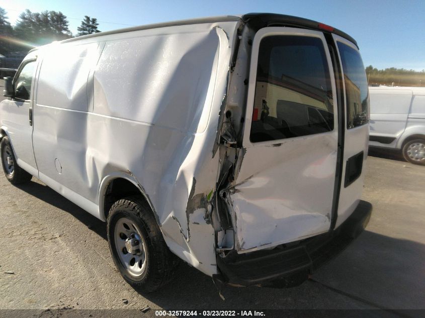 2013 CHEVROLET EXPRESS CARGO VAN 1GCSGAF43D1121996