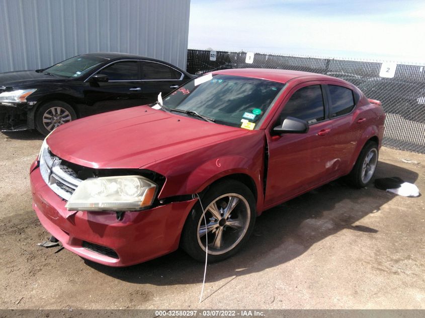 2013 DODGE AVENGER SE 1C3CDZAB4DN582624
