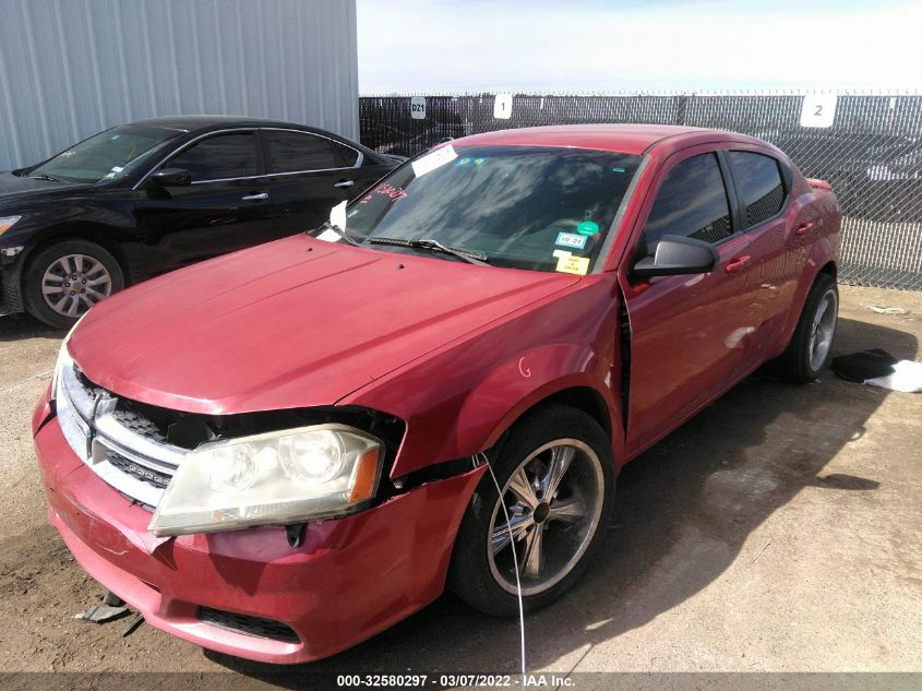 2013 DODGE AVENGER SE 1C3CDZAB4DN582624