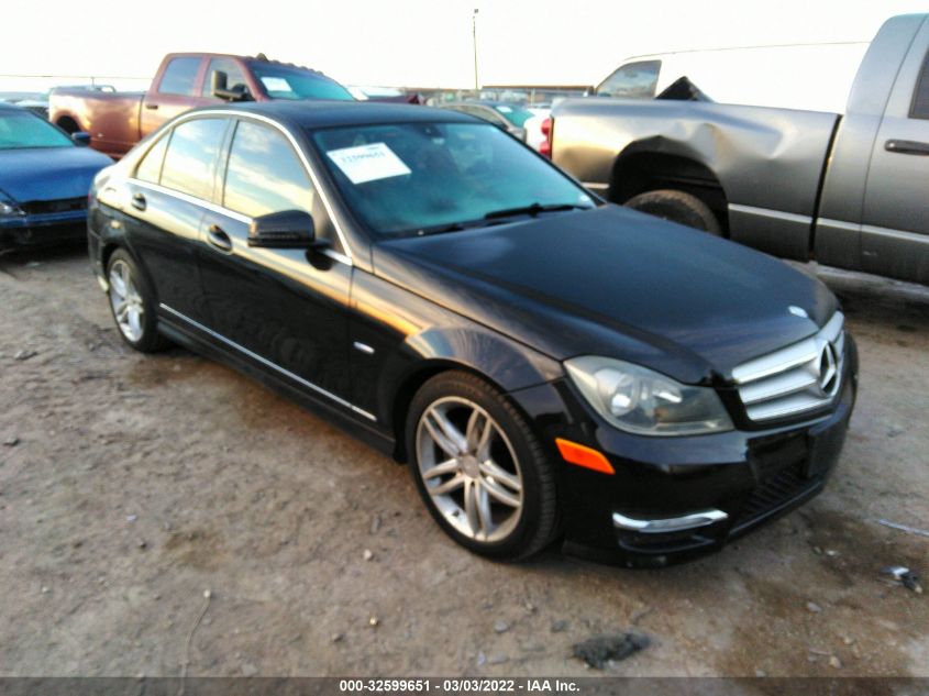 WDDGF4HB7CA619533 2012 MERCEDES-BENZ C-CLASS, photo no. 1