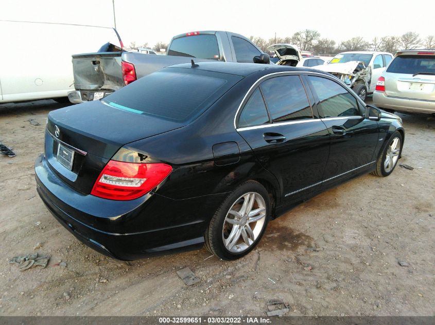 WDDGF4HB7CA619533 2012 MERCEDES-BENZ C-CLASS, photo no. 4