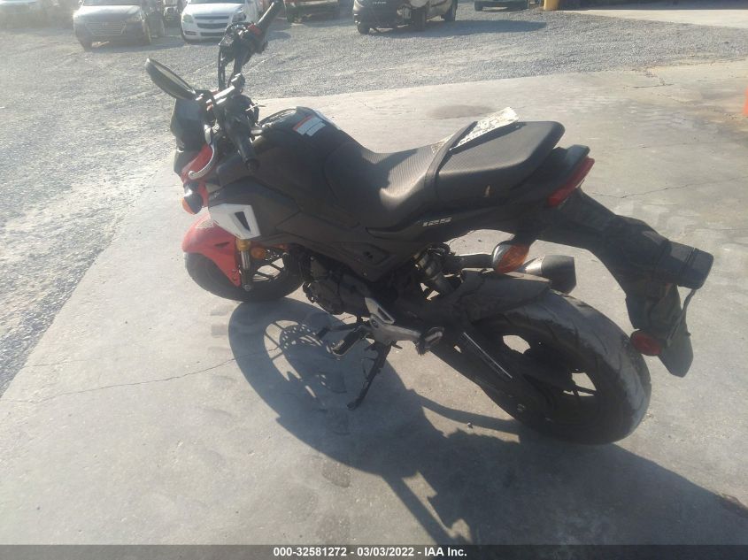 2019 HONDA GROM 125 MLHJC7518K5107175