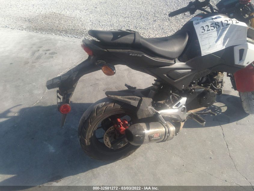 2019 HONDA GROM 125 MLHJC7518K5107175