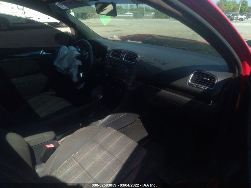 2013 VOLKSWAGEN GTI W/CONV & SUNROOF WVWED7AJ9DW116343