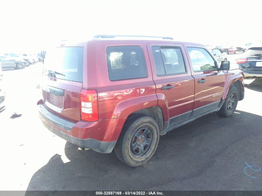 2014 JEEP PATRIOT SPORT 1C4NJPBBXED917019