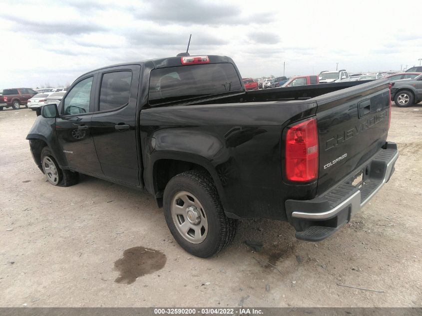 2021 CHEVROLET COLORADO 2WD WORK TRUCK 1GCGSBEA9M1134513