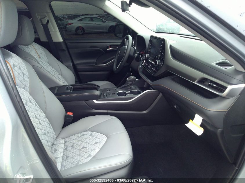 2022 TOYOTA HIGHLANDER HYBRID XLE BRONZE 5TDAARAH2NS511630