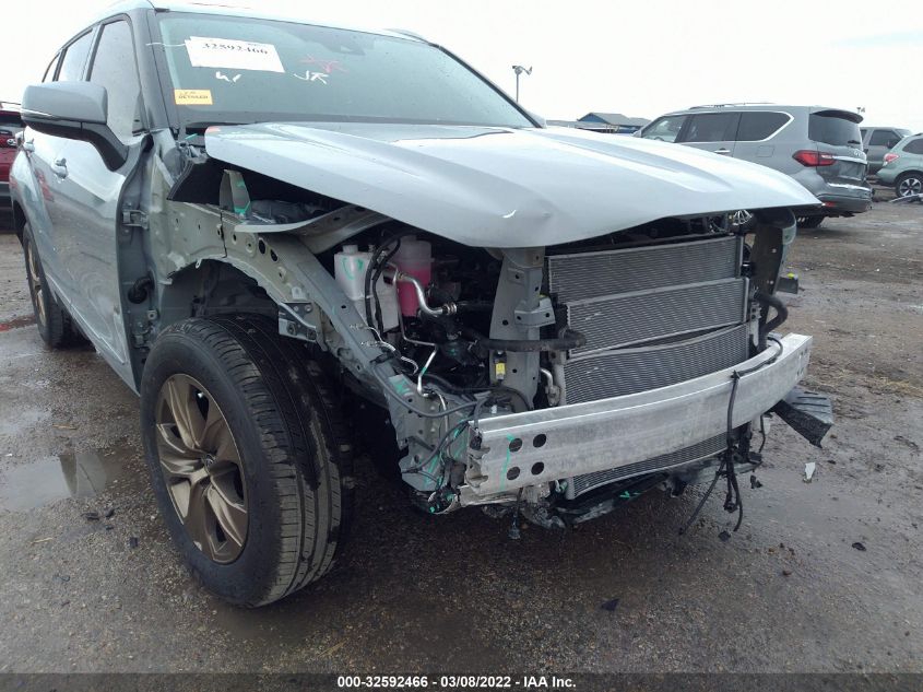 2022 TOYOTA HIGHLANDER HYBRID XLE BRONZE 5TDAARAH2NS511630