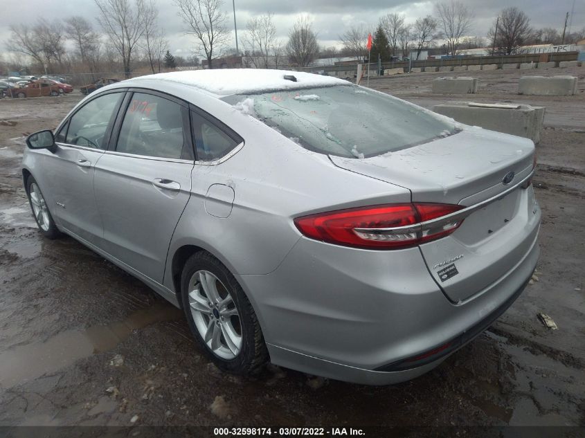 2018 FORD FUSION HYBRID SE 3FA6P0LU6JR141442
