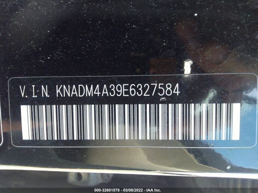 2014 KIA RIO LX KNADM4A39E6327584