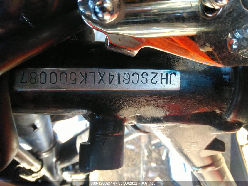 2019 HONDA VT1300 CX JH2SC6142KK400080