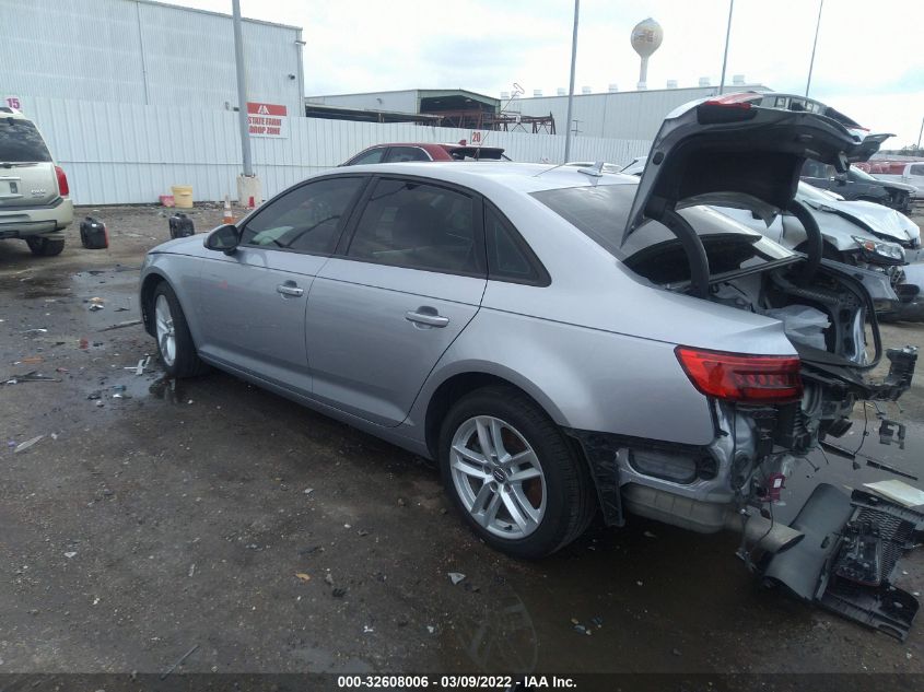 2017 AUDI A4 PREMIUM WAUANAF49HN027778
