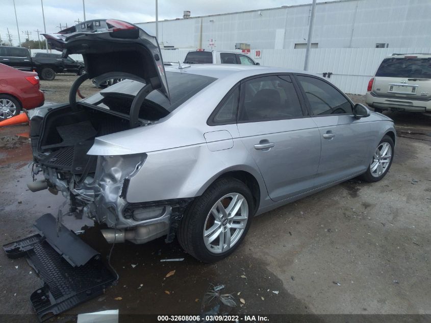 2017 AUDI A4 PREMIUM WAUANAF49HN027778