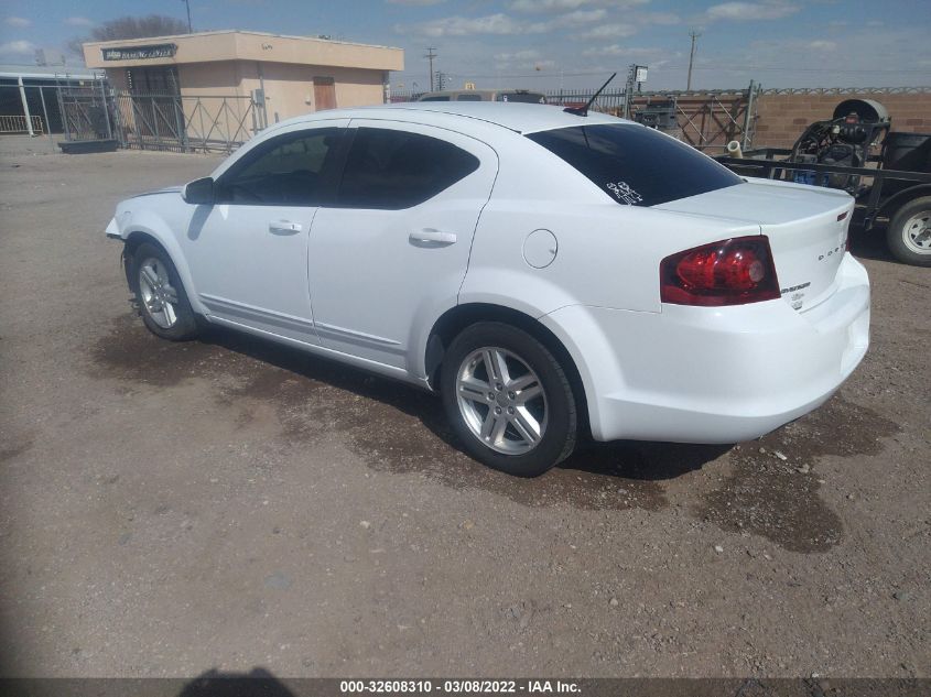 2013 DODGE AVENGER SXT 1C3CDZCG8DN741721