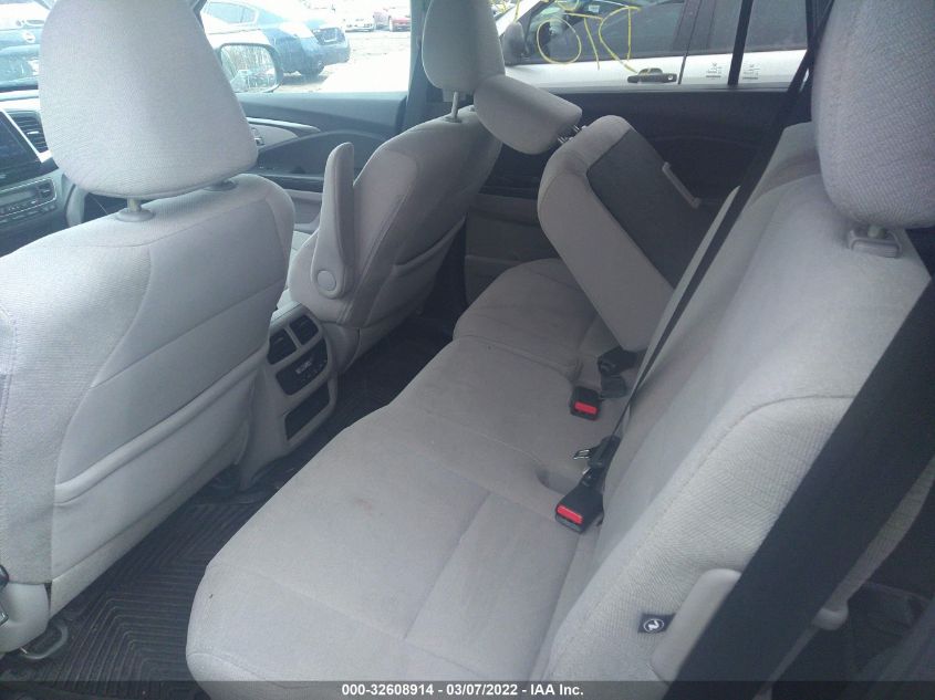 2017 HONDA PILOT EX 5FNYF6H31HB027630
